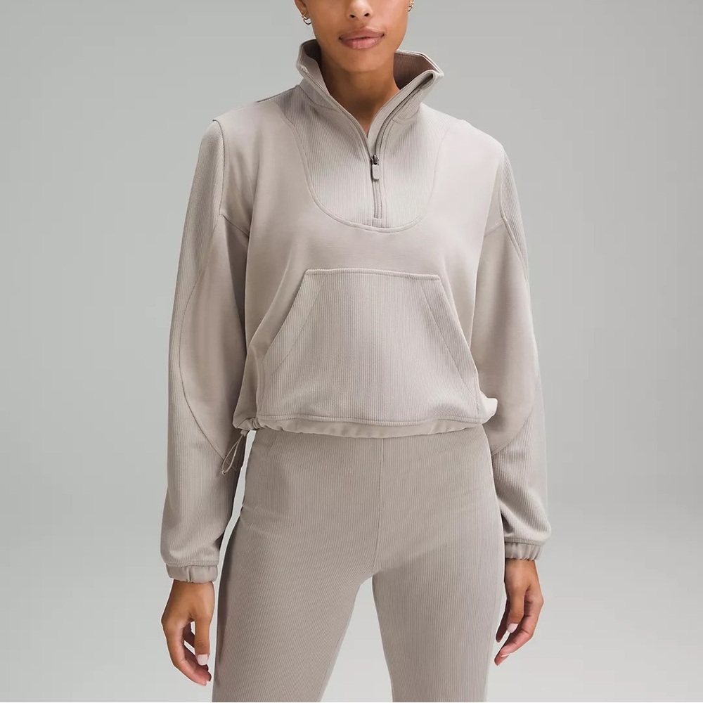 Lululemon Brushed Softstreme Ribbed Half Zip